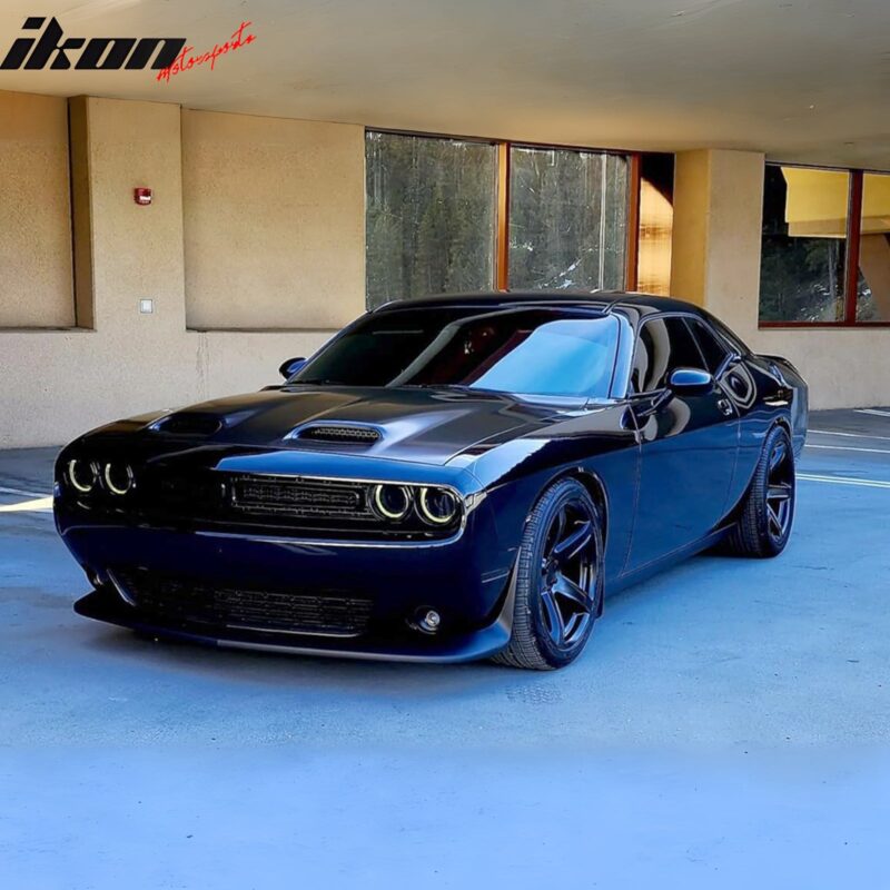 2008-2023 Dodge Challenger Hood Hellcat Style Aluminum Black Car Hood - Image 8