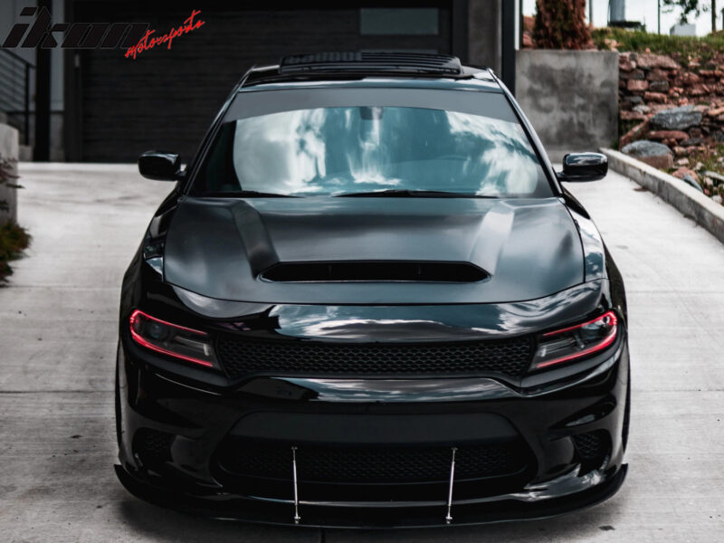 2015-2023 Dodge Charger Hood w/ Vent Demon Style Car Hood Aluminum - Image 2