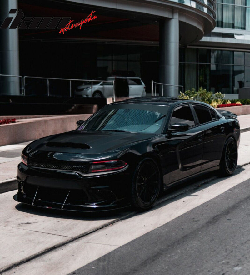 2015-2023 Dodge Charger Hood w/ Vent Demon Style Car Hood Aluminum - Image 3
