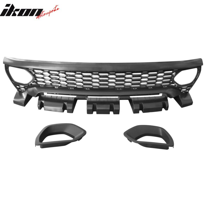2015-2023 Dodge Charger Widebody SRT Bumper Cover Matte Black Lip PP - Image 8