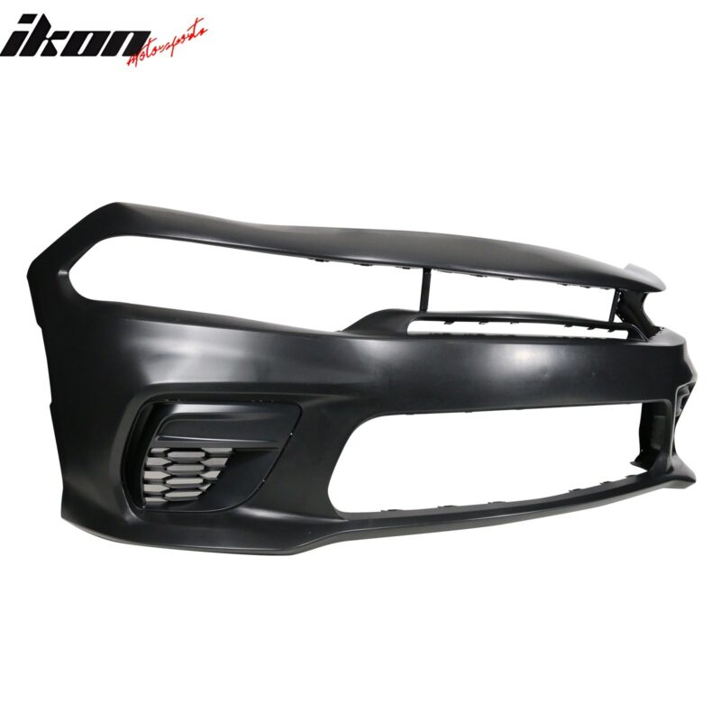 2015-2023 Dodge Charger Widebody SRT Bumper Cover Matte Black Lip PP - Image 12