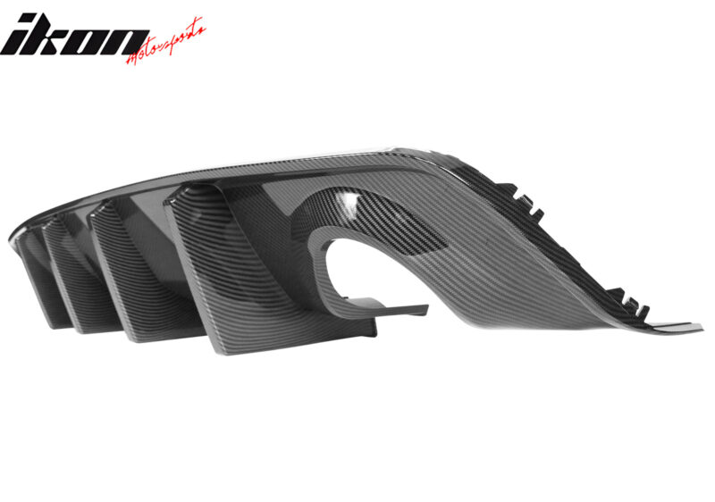 2020-2023 Dodge Charger Bumper  + Carbon Fiber Print Rear Diffuser PP - Image 9