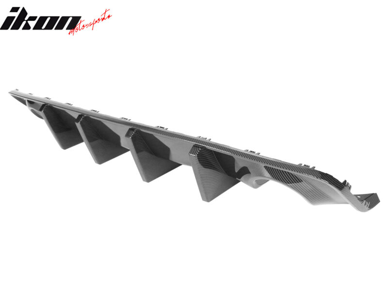 2020-2023 Dodge Charger Bumper  + Carbon Fiber Print Rear Diffuser PP - Image 11