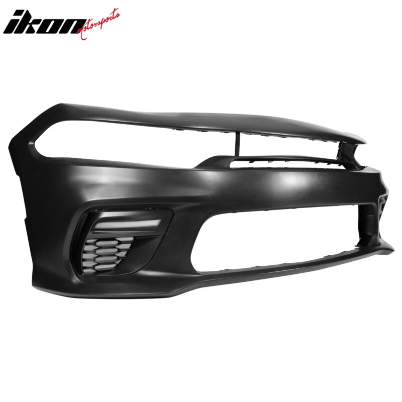 2015-2023 Dodge Charger Widebody LED Front Bumper Cover Yellow Lip PP - Image 4