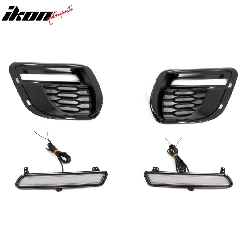 2015-2023 Dodge Charger Widebody LED Front Bumper Cover Yellow Lip PP - Image 6