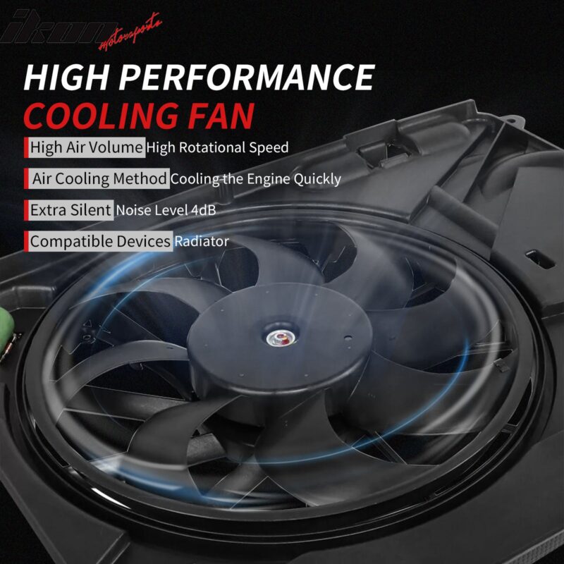 2016-2022 Mazda CX-3 2.0L With PWM A/C Condenser Radiator Cooling Fan - Image 4