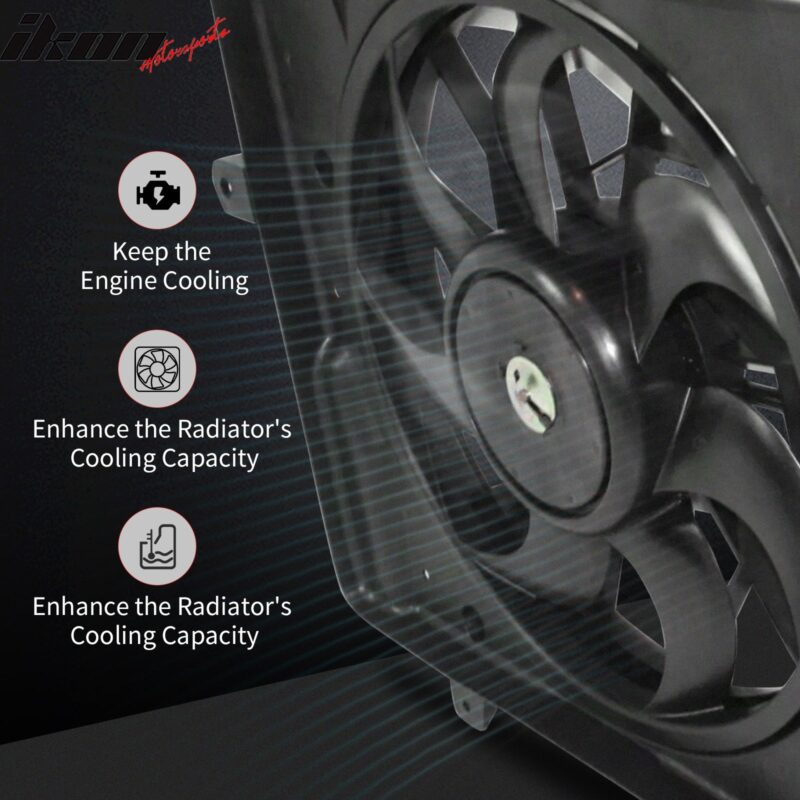 2013-2018 Hyundai Santa Fe Sport 2.0L OE Style Radiator Cooling Fan - Image 5